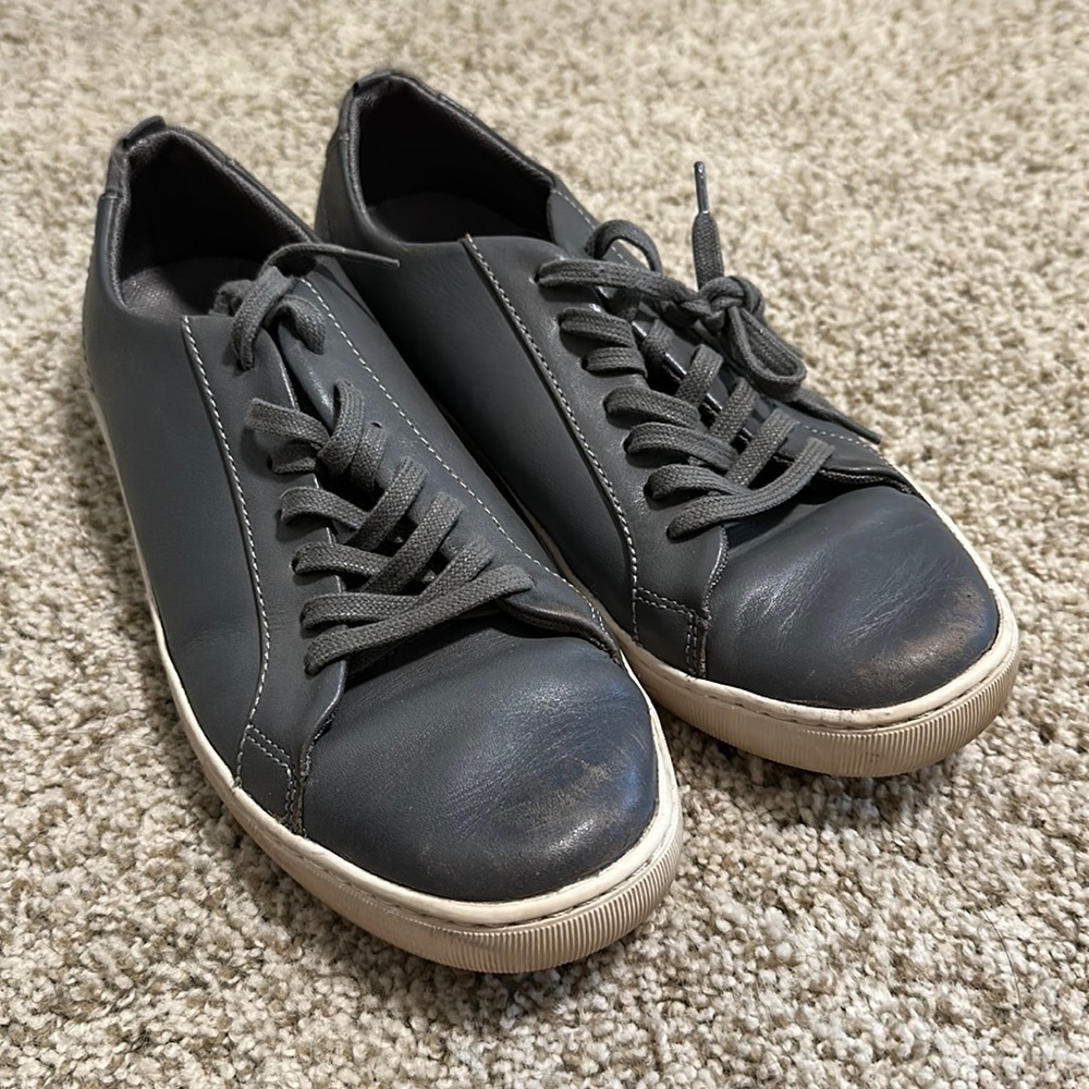 Grey semi dress shoes